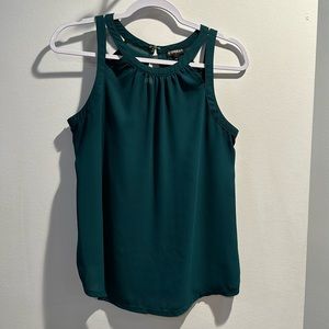 Express Emerald Green Tank Top Blouse